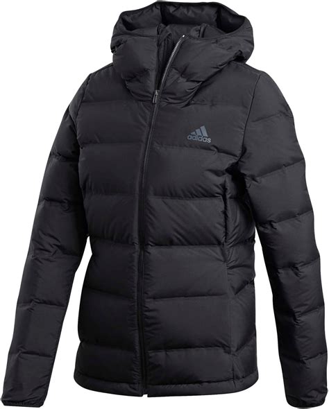 adidas daunenmantel damen schwarz rot weiß|Adidas Helionic Down Hooded Jacket Women .